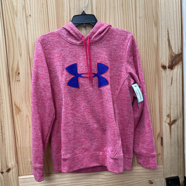 WOMENS UNDER ARMOUR HOODIE PINK/ROYAL BLUE M