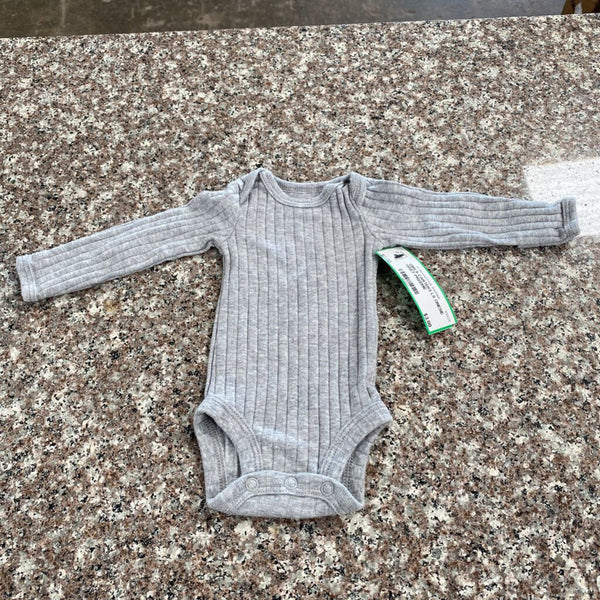 GIRLS CARTERS LS ONESIE GREY PREEMIE