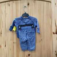 BOYS BABY GAP 2PC SET BLUE 3/6M