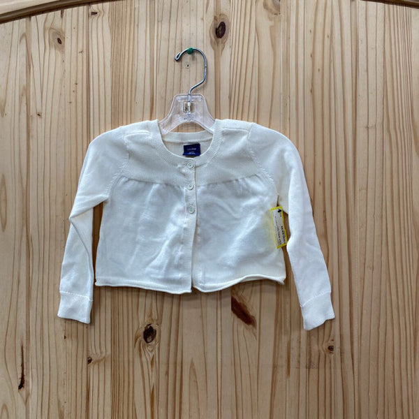 GIRLS BABY GAP IVORY LS SHIRT 18/24M NWT