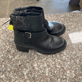 WOMENS REPORT BLACK ANKLE BOOTS 7