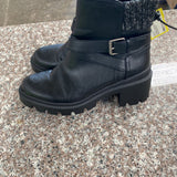 WOMENS REPORT BLACK ANKLE BOOTS 7