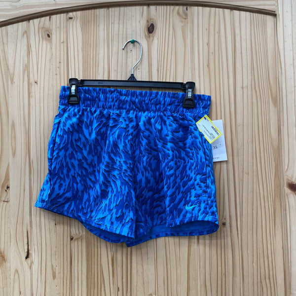 GIRLS NIKE SHORTS BLUE L 10/12 NWT