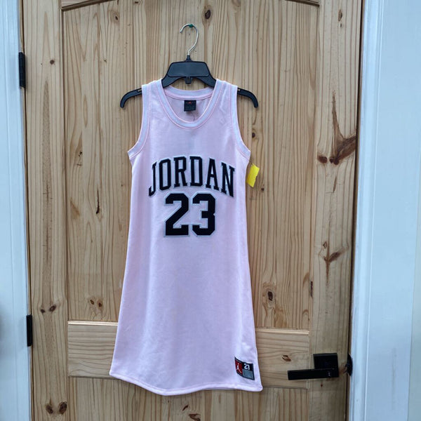 GIRLS JORDAN DRESS PINK/BLK/WHITE #23 L 12 NWT