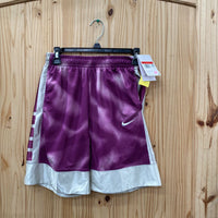 BOYS NIKE SHORTS PURPLE/METALLIC GOLD L 10/12 NWT