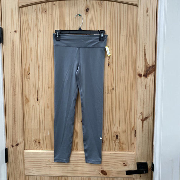 GIRLS NIKE LEGGINGS OLIVE/WHITE M 8 NWT