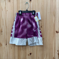 BOYS NIKE SHORTS PURPLE/METALLIC GOLD XS 5/6 NWT