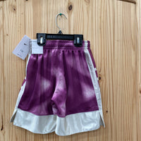 BOYS NIKE SHORTS PURPLE/METALLIC GOLD XS 5/6 NWT