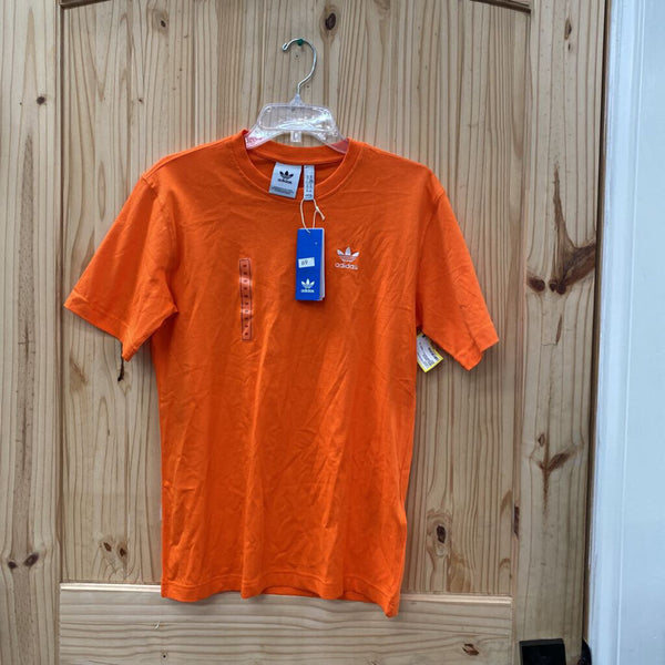 MENS ADIDAS ORANGE/WHITE T-SHIRT XS NWT