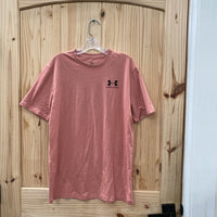 MENS UNDER ARMOUR T-SHIRT MAUVE/BLK M NWT