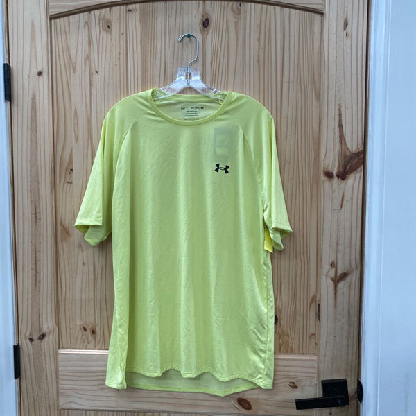 MENS UNDER ARMOUR YELLOW BLK T-SHIRT XL NWT