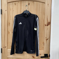 MENS ADIDAS JACKET BLK/WHITE M NWT