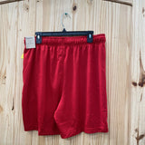 MENS JORDAN SHORTS RED/BLK L NWT