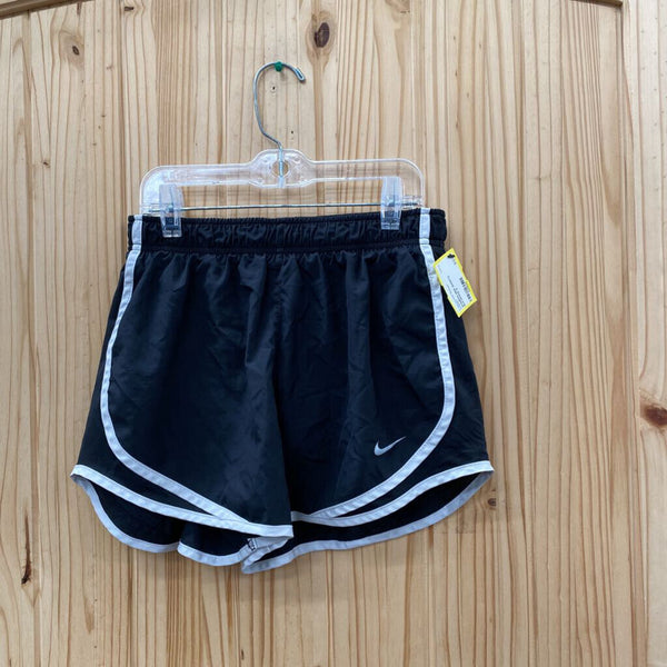 WOMENS NIKE SHORTS BLK/WHITE S