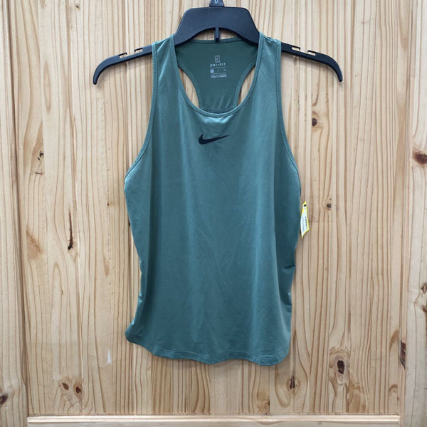 WOMENS NIKE OLIVE GREEN/BLK TANK S