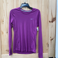 WOMENS NIKE LS SHIRT FUSHIA S