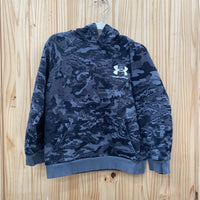 BOYS UNDER ARMOUR HOODIE BLK/GREY YSM 8