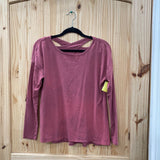 WOMENS LULULEMON DK MAUVE LS SHIRT M?