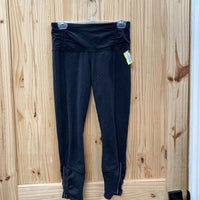 WOMENS LULULEMON LEGGINGS BLACK LEGGINGS 6 (MISSING ZIPPER PULL)