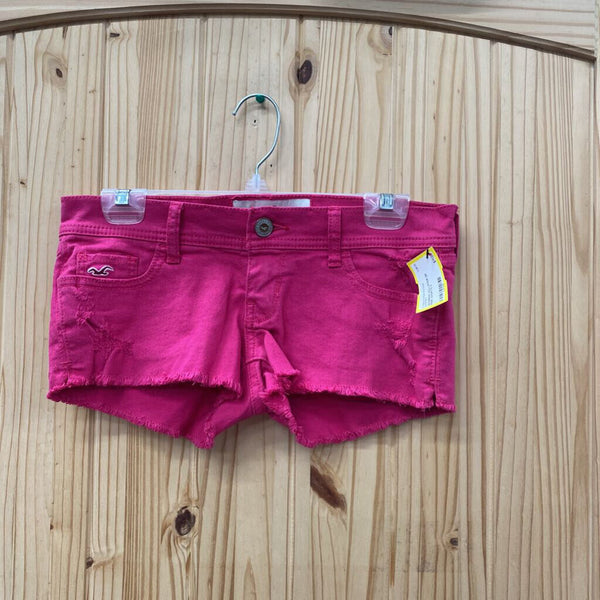 WOMENS HOLLISTER DK PINK SHORTS 0