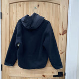 WOMENS JORDAN BLACK SHERPA PULLOVER XS