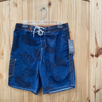 MENS QUIKSILVER WATERMAN BLUE TRUNKS 30 NWT