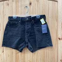 WOMENS UNIVERSAL THREAD BLACK DENIM SHORTS 4 NWT