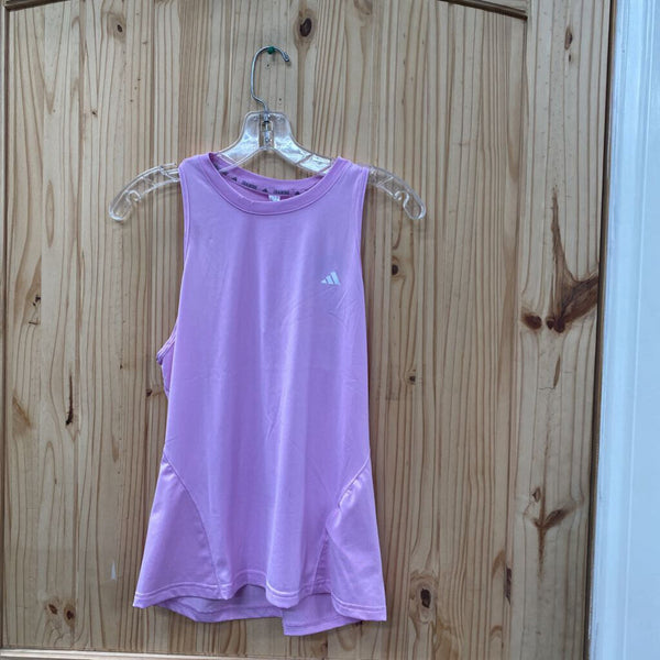 WOMENS ADIDAS LILAC/WHITE TANK S