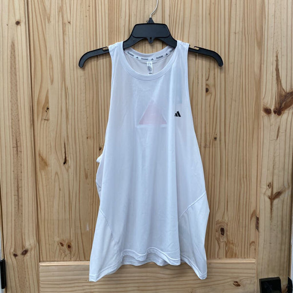 WOMENS ADIDAS WHITE/BLK TANK XL