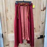 WOMENS LULULEMON ROKSANDA COLLAB SKIRT RED/METALLIC ORANGE