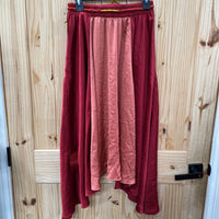 WOMENS LULULEMON ROKSANDA COLLAB SKIRT RED/METALLIC ORANGE