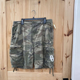 MENS NO BOUNDARIS CAMO CARGO SHORTS 36