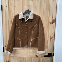 WOMENS OLD NAVY BROWN COAT M