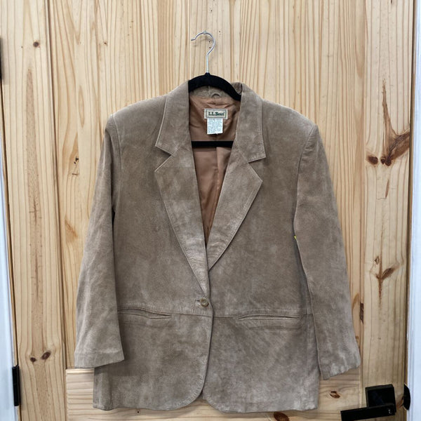 WOMENS L.L. BEAN TAN CASUAL BLAZER