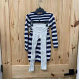 GIRLS CYNTHIA ROWLEY 2PC SET NAVY BLUE/WHITE STRIPE W/RAINBOW S 5/6