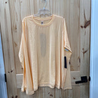 WOMENS MONO B LY PEACH LS SHIRT 1XL NWT