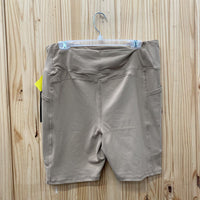 WOMENS MONO B TAUPE BIKER SHORTS 2XL NWT