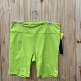 WOMENS MONO B LIME SHORTS 2XL NWT