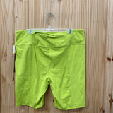 WOMENS MONO B LIME SHORTS 2XL NWT