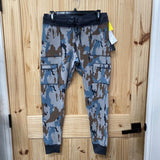 WOMENS MONO B TEAL/BROWN/GREY JOGGERS 1XL NWT