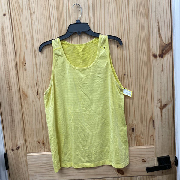 WOMENS LULULEMON YELLOW TANK L