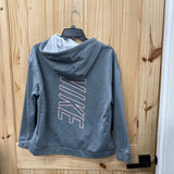 WOMENS NIKE HOODIE GREY/PEACH M