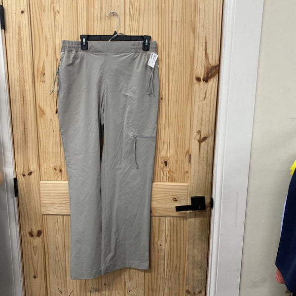 WOMENS MONO B LT GREY PANTS L NWT