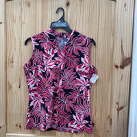 WOMENS TAIL SL TOP PINK/BLK/WHITE L