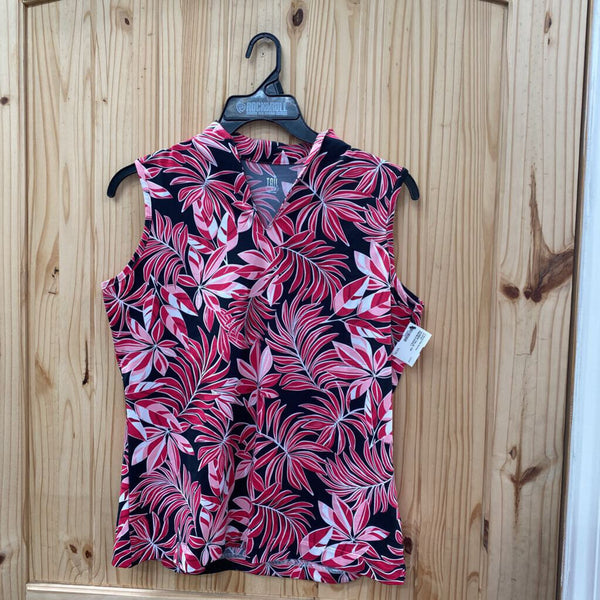 WOMENS TAIL SL TOP PINK/BLK/WHITE L