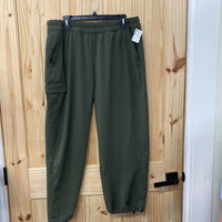 WOMENS ATHLETA OLIVE GREEN JOGGERS L