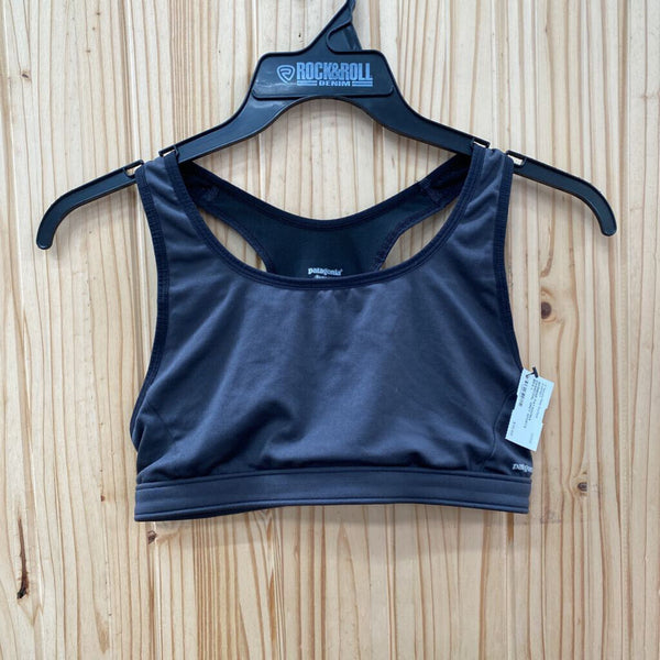 WOMENS PATAGONIA CHARCOAL GREY SPORTS BRA L