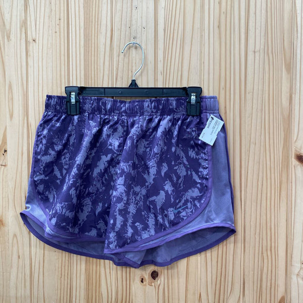 WOMENS NIKE SHORTS PURPLE L NWT