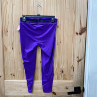 GIRLS UNDER ARMOUR CAPRI LEGGINGS PURPLE/BLK YLG 12