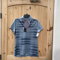 WOMENS NIKE GOLF SHIRT GREY/PINK L NWT